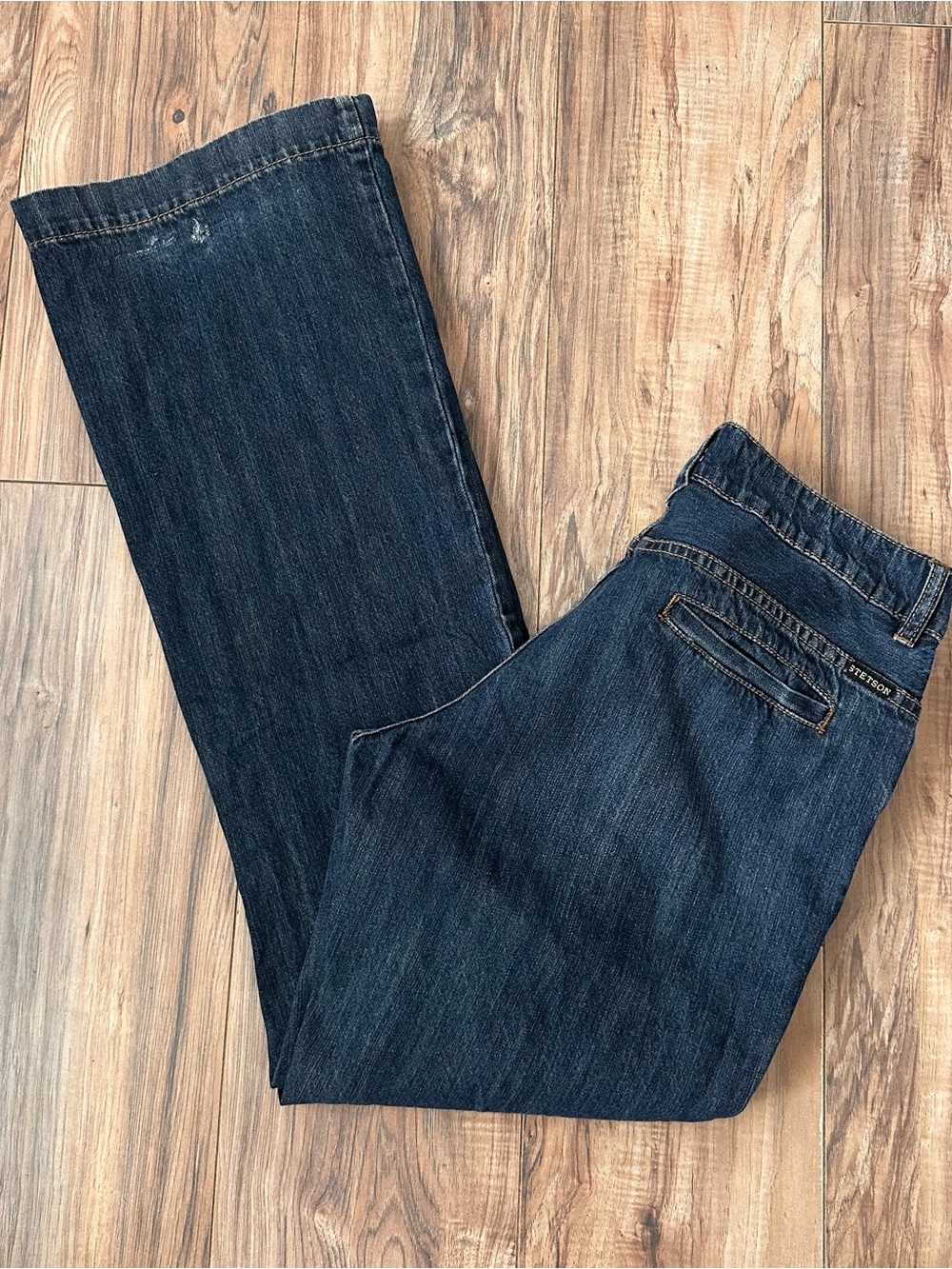 Stetson Indigo Flare Trouser Jeans 12 Long x 36